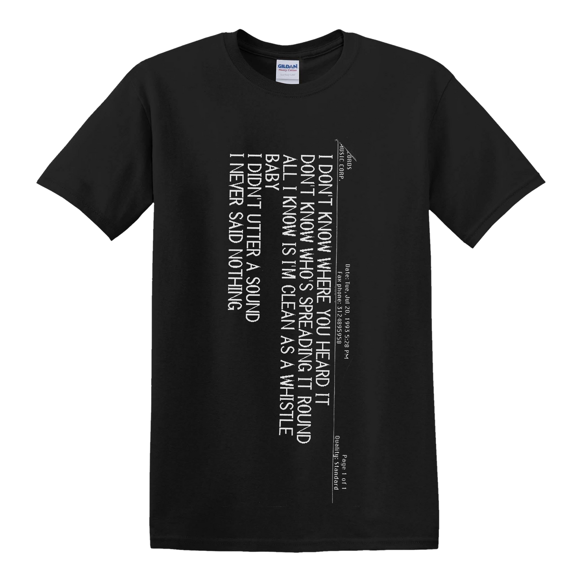 Never Said Original Fax Tee